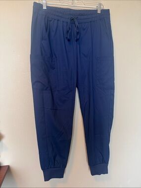 Wink Navy Drawstring Scrub Joggers